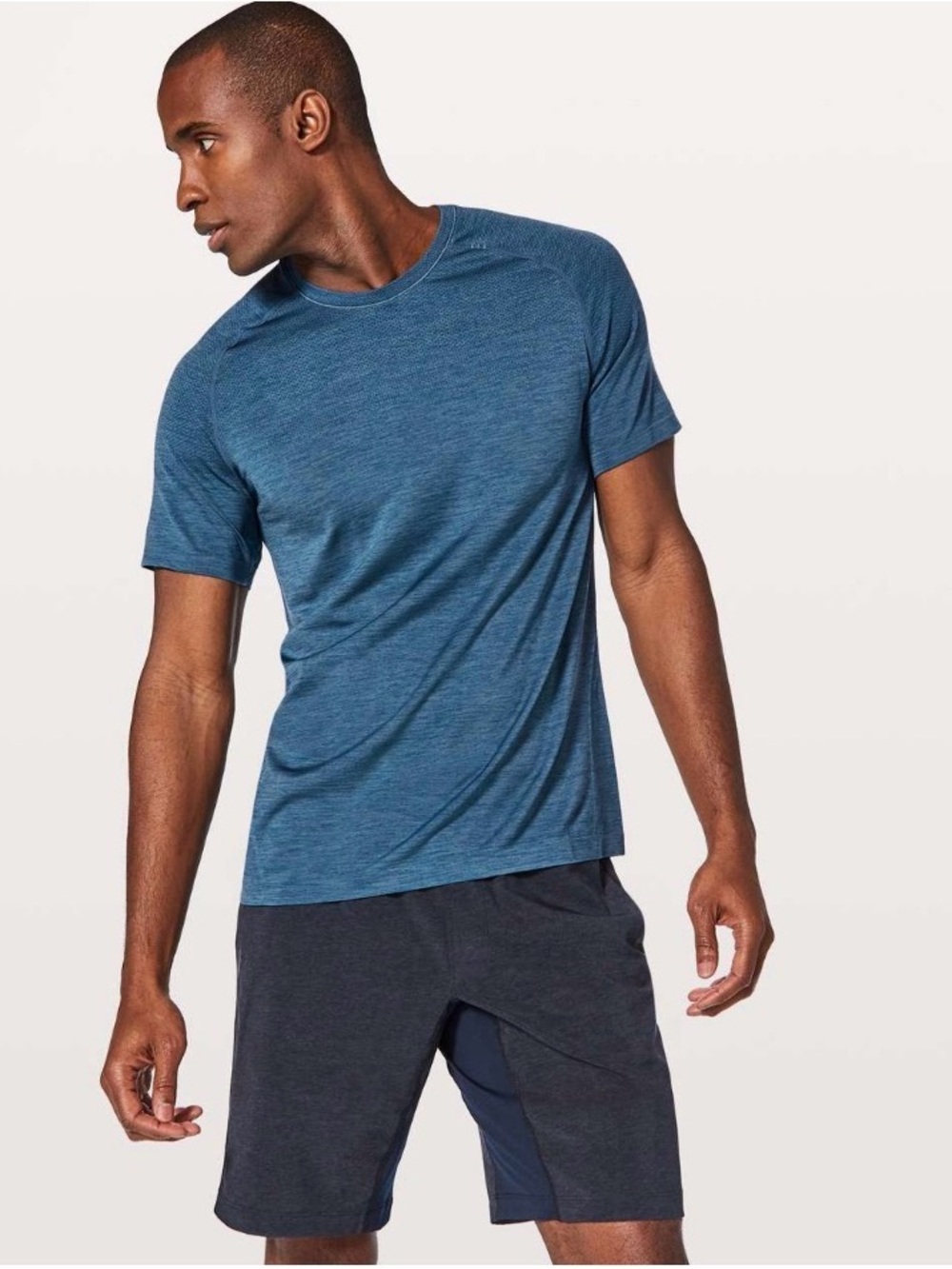 lululemon Metal Vent Tech Short Sleeve, Blue, L